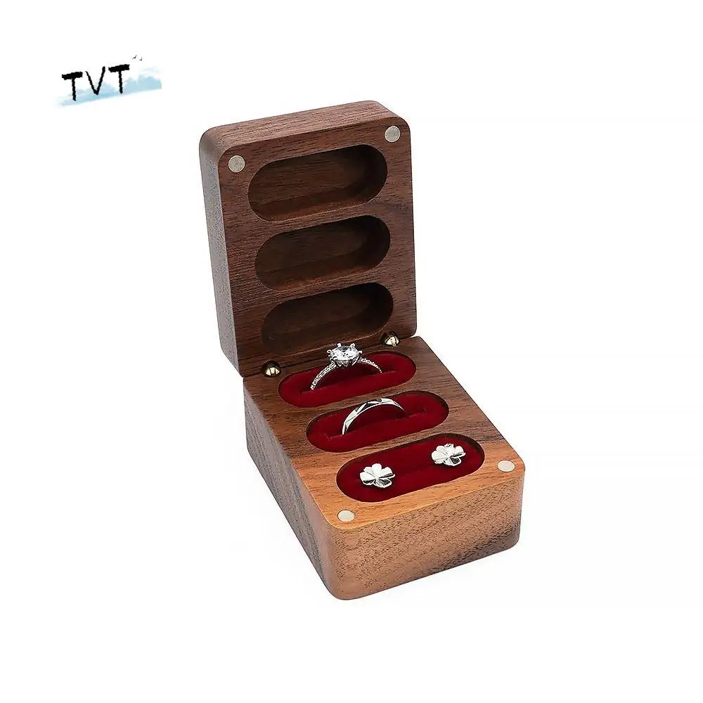 

Box Vintage Earrings Holder Case Gift Box Earrings Rings Organizer Wooden Jewelry Boxes Storage Boxes Antique Chinese Style