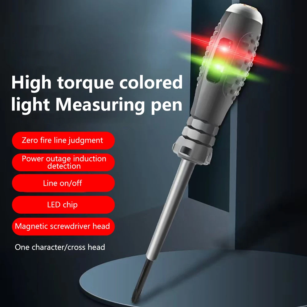12V-220V Electrical Tester Pen Multifunctional Screwdriver Current Test Pencil Current Detecting Tool for Electrician