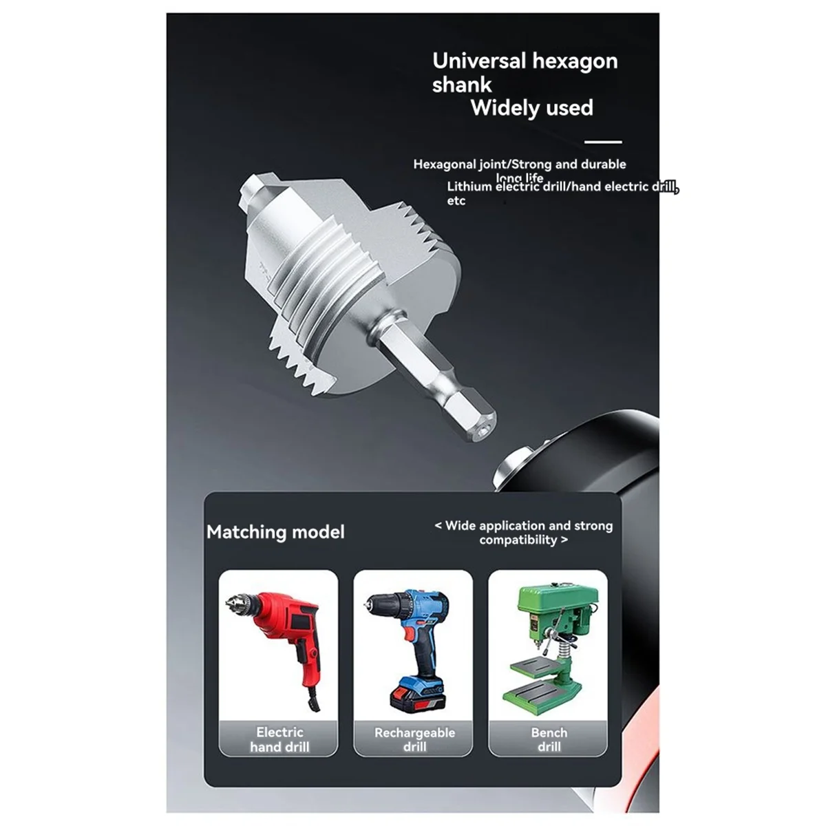 New PPR Lifting Drill Water Pipe Inner Hole Thread Opener 4 Points 6 Points Pipe Tapping Pagoda Drill Hole Expansion