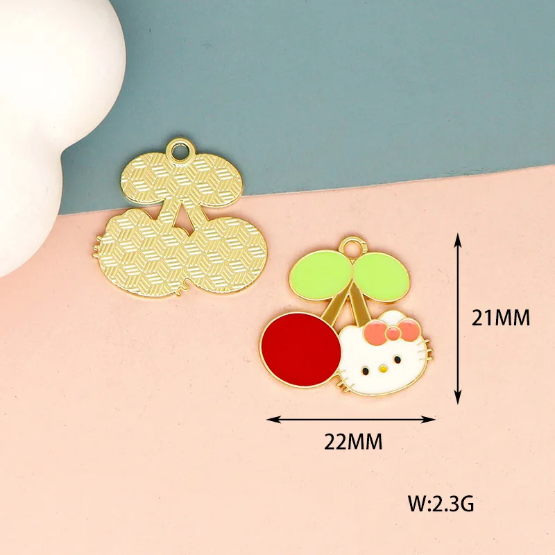 hello kitty cute DIY accessories bags clothing keychain accessories head bracelet pendant bulk wholesale charms halloween women