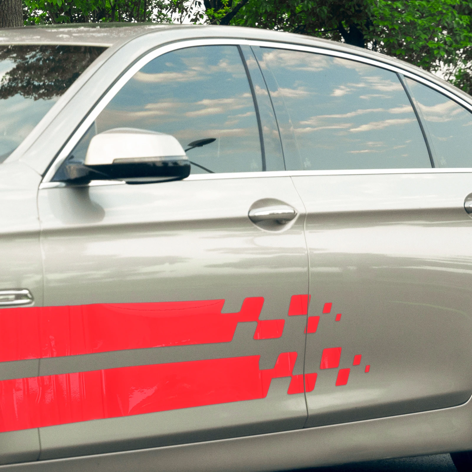 

Car Durable PVC Unique Stripe Hood Decals Vehicle Stripe Pattern Decal Decoration Truck Graphics