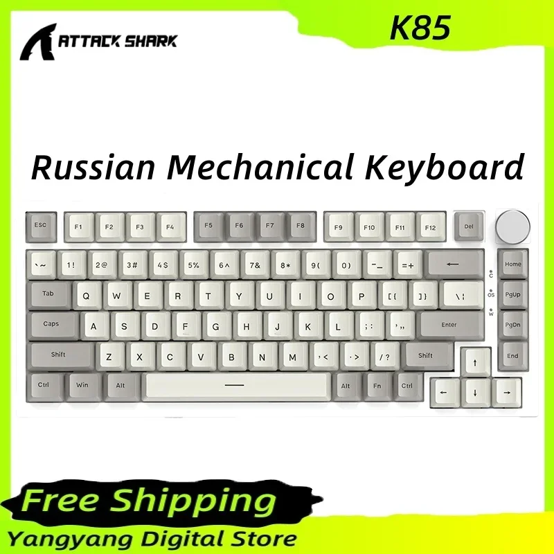 

Russian Mechanical Keyboard,75%form Factor,hot-swappable,for Laptop Keyboard,for Mac Os Windows Pc,rgb,backlit,wired Keyboard,