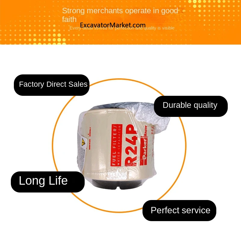 For Parker Racor Original Fuel Filter R24p Marine/Yacht Optional Diesel Oil Water Seperator Excavator Parts