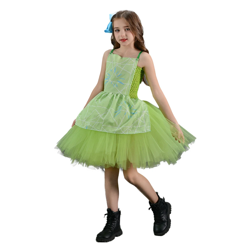 Alegria disfarçada Nojo raiva Cosplay Tutu saia para meninas, desenho animado no lado 2 fantasia, vestido extravagante pano de festa para crianças, criança, 2024