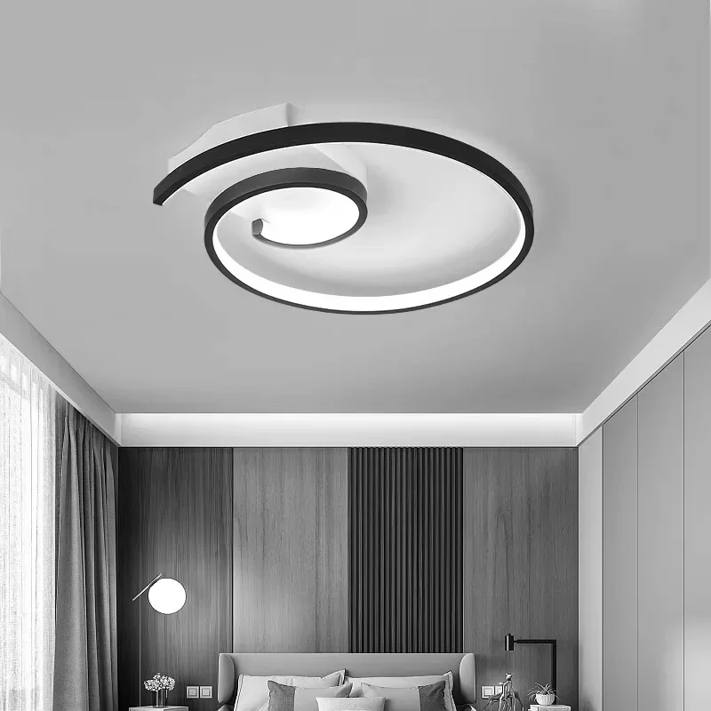 Modern Simple LED Ceiling Chandeliers Office Dining Room Kitchen Bedroom Restaurant Coffee Foyer Indoor Warm Home Lamps Lights