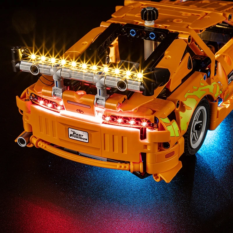 Zestaw oświetlenia LED DIY do LEGO 42204 Fast & Furious Supra MK4 (tylko oświetlenie LED, bez modelu klocków)