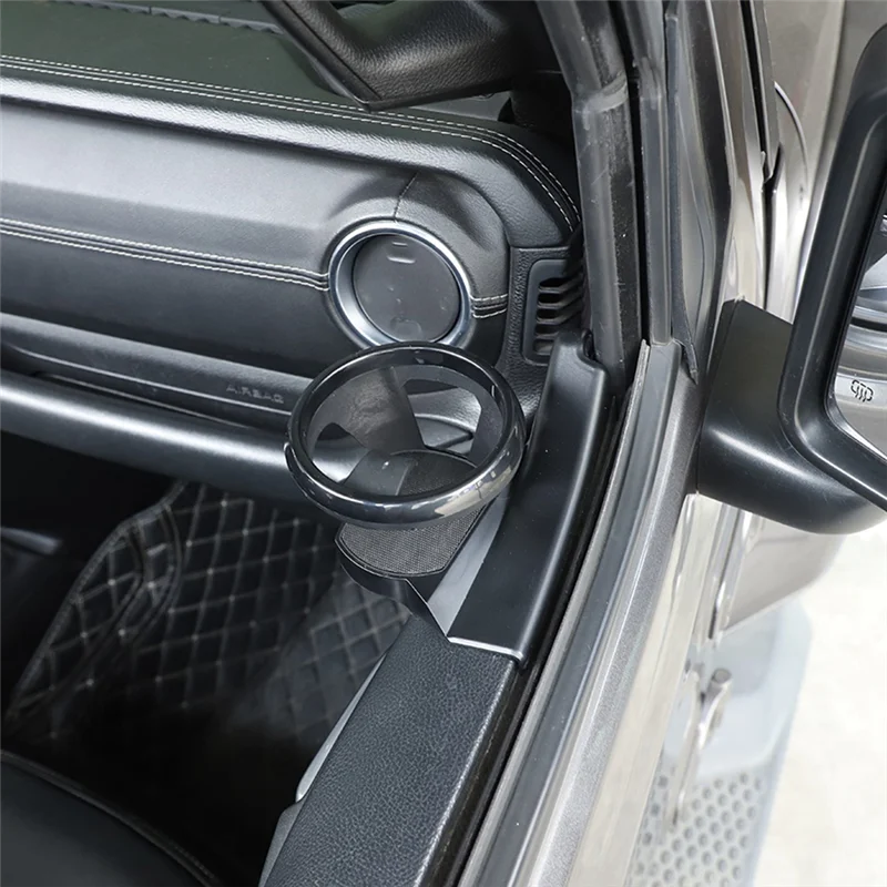 

AV36-Cup Holder For Jeep Wrangler JL Gladiator JT 2018-2024 Door Cup Holder Water Bottle Mount Accessories ,Left+Right 2PCS