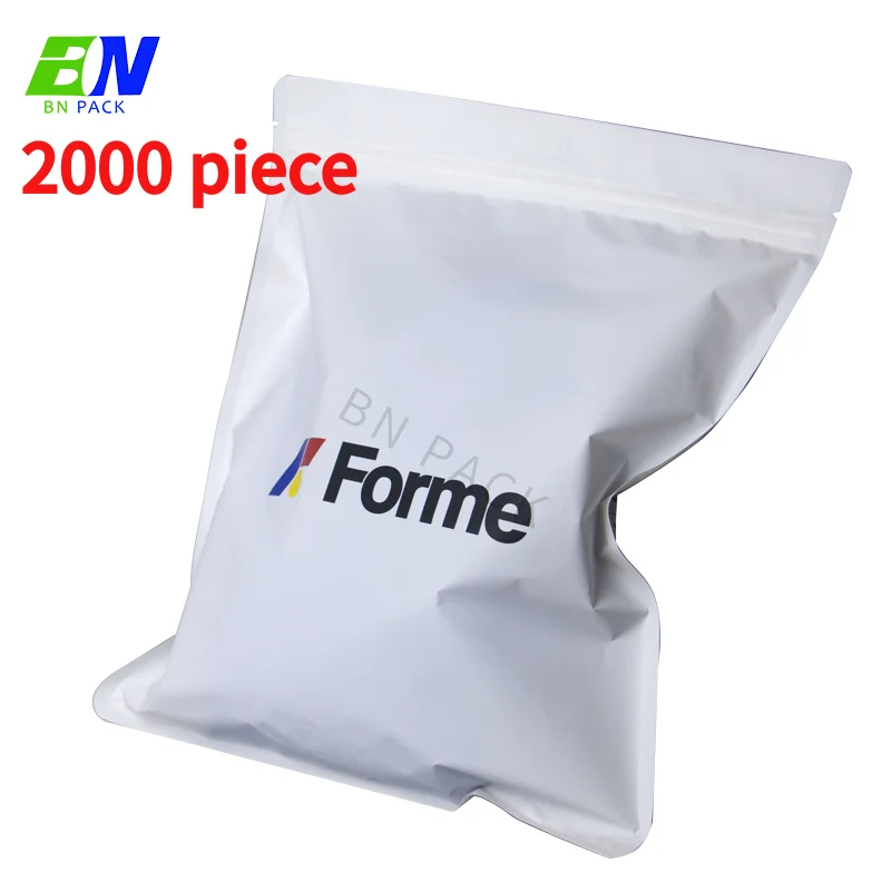 Custom.zip per bag clothing poly packaging bags transparent pouch bags clothes pvc plastic packaging bag