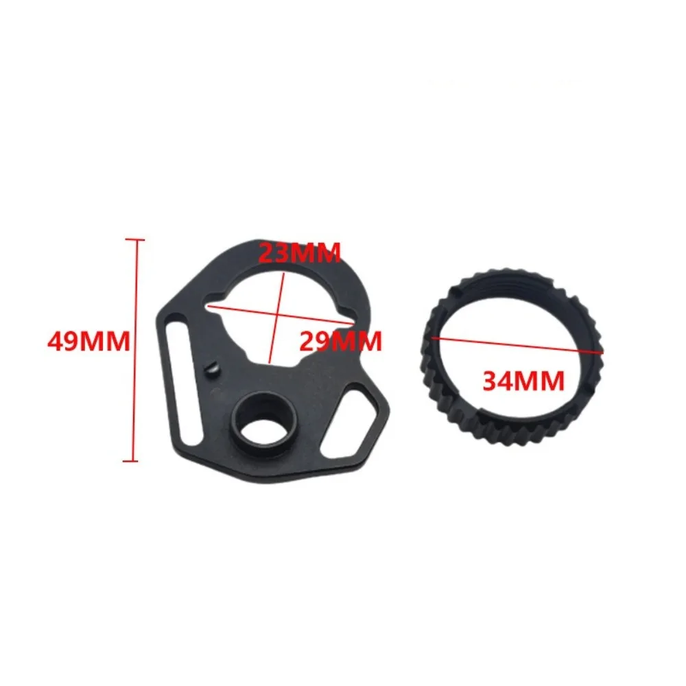 

AEG Gearbox Receiver Sling Mount for Kublai M4A1 Metal SI Receiver, Steel QD Sling Swivel Hole, Tactical