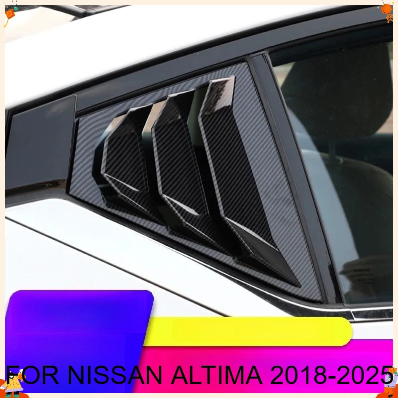 

FOR NISSAN ALTIMA 2018-2025 Loubet shark fin triangle rear window decoration sticker car window exterior modification