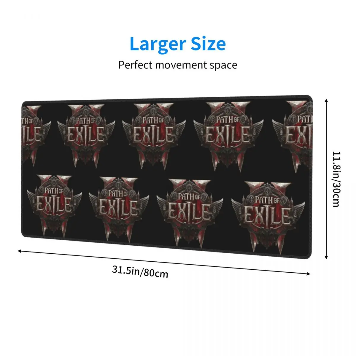 Large Mouse Pad Path Of Exile 2 Gamer PC Laptop Mats Keyboard Carpet Computer Gaming Office Accessories Desk Mat