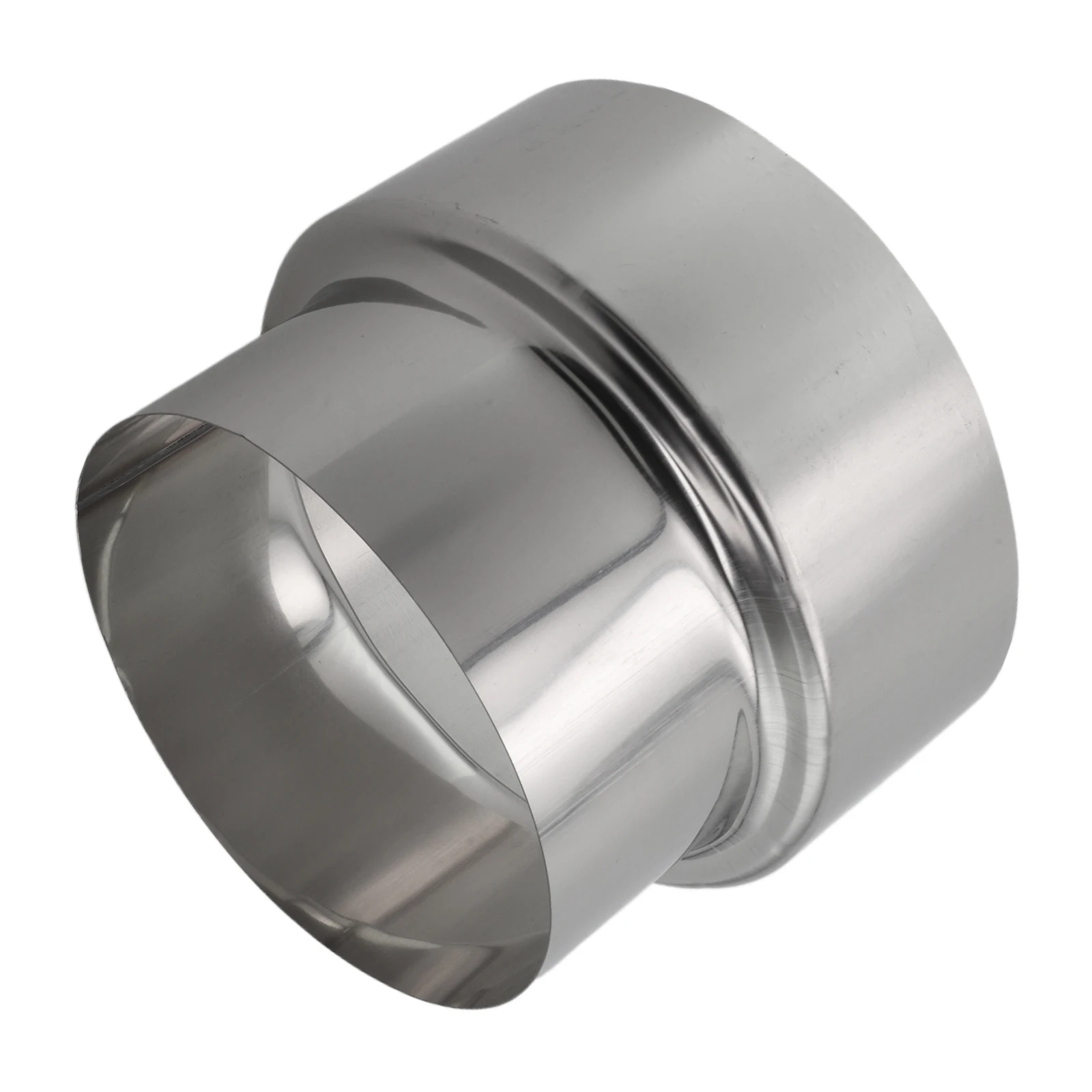 120mm To 100mm Duct Reducer Long-lasting Precise Reduction Size Silver Stainless Steel Heat Resistant Brand-New