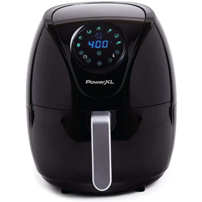 

Air Fryer 7 QT Maxx Classic, Extra Hot Air Fry, Cook, Crisp, Broil, Roast, Bake, High Gloss Finish, Black (7 Quart) (HF-196DT)