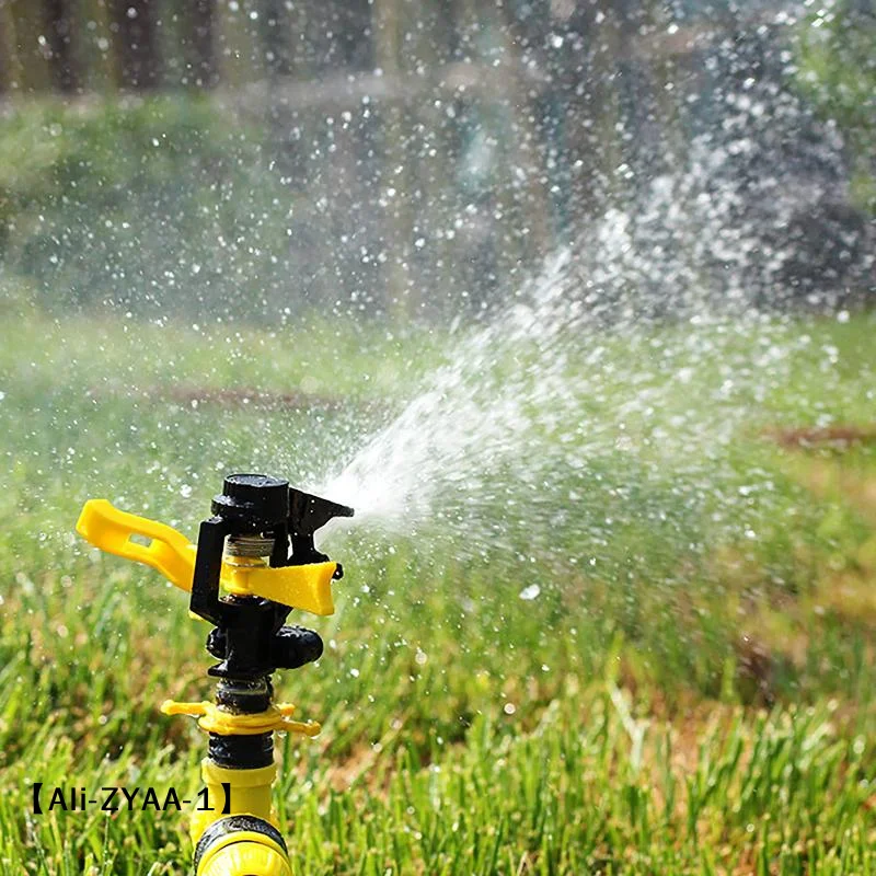 AAdjustable Rocker Lawn Sprinkler 360 Degree Rotation Even Spray For Irrigation Agricultural Site Cooling Dust Removal