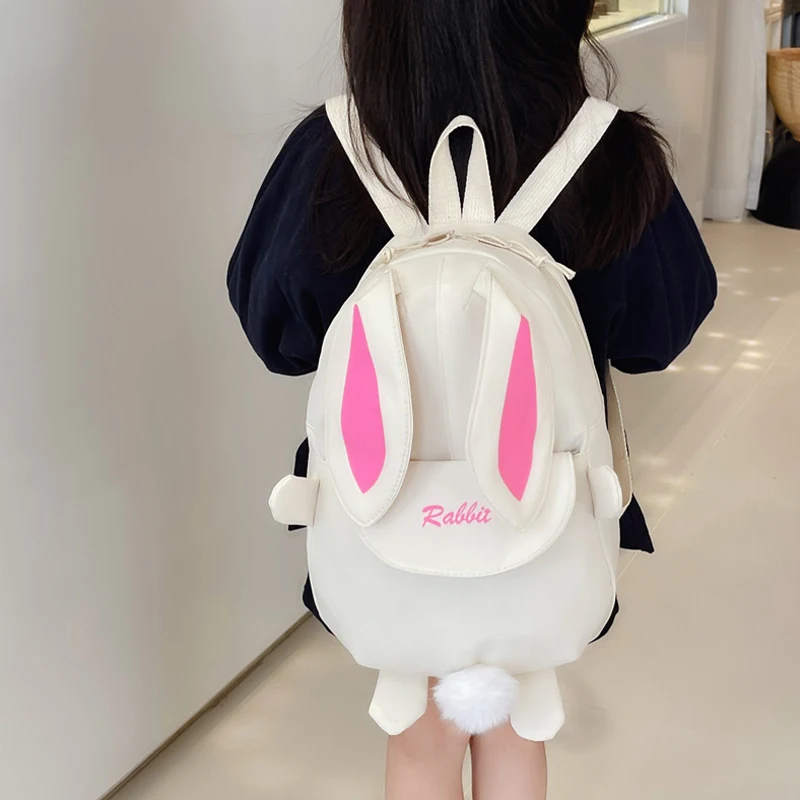 

New Backpack Fashionable And Casual Backpack Cartoon Cute Little Rabbit Backpack