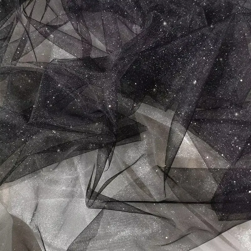 

Hot stamping powder coating sparkling mesh sewing fluffy skirt DIY shooting decoration wedding background designer fabric
