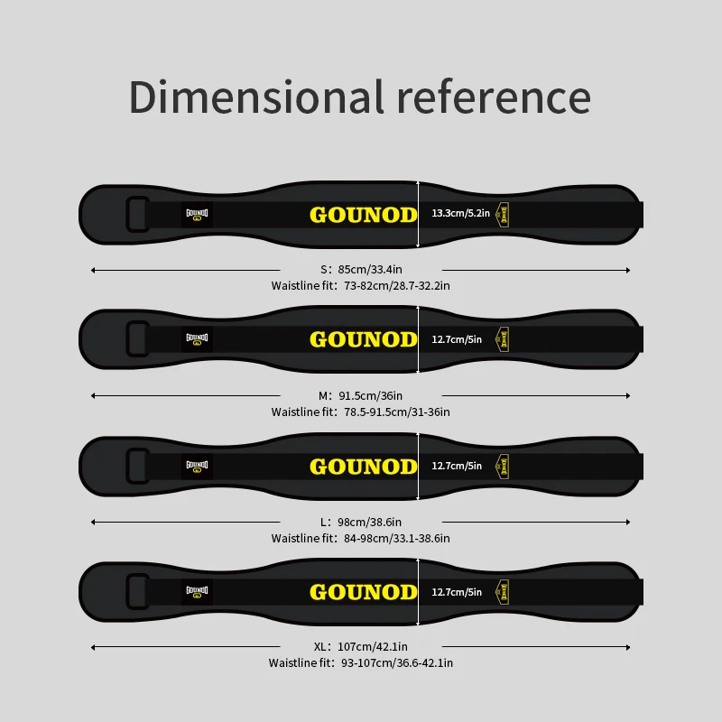 GOUNOD Fitness Waist Back Support Belts Sweat Belt Trainer Trimmer Musculation Abdominale Sports Lumbar Joint Protector
