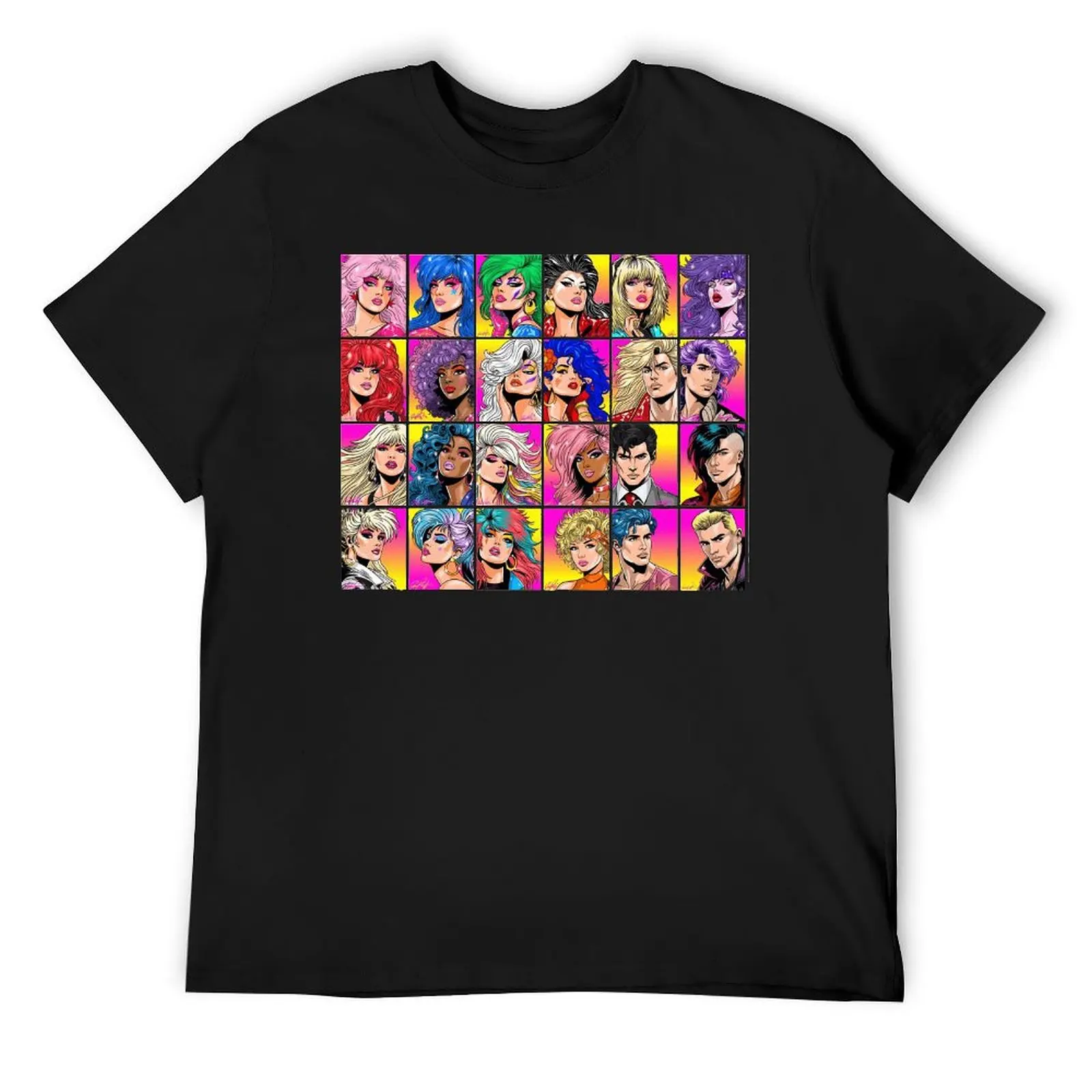 Jem And The Holograms Characters for Harajuku T-shirt Move Tshirt Novelty Funny Novelty Home USA Size