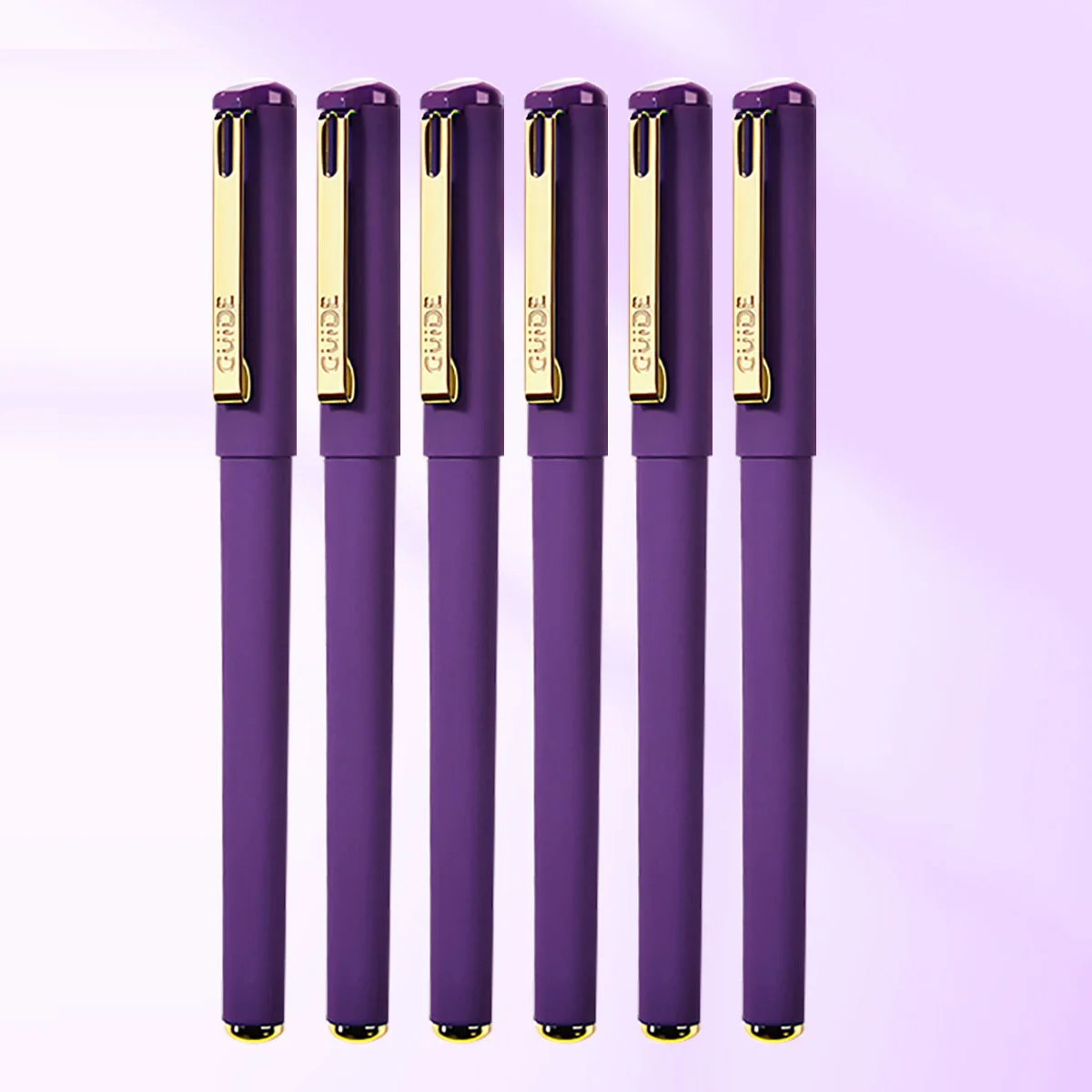 3/6/12pcs Creative Purple Gel Pen 0.7mm Smooth Writing Student Art Drawing Pen for School and Office Use