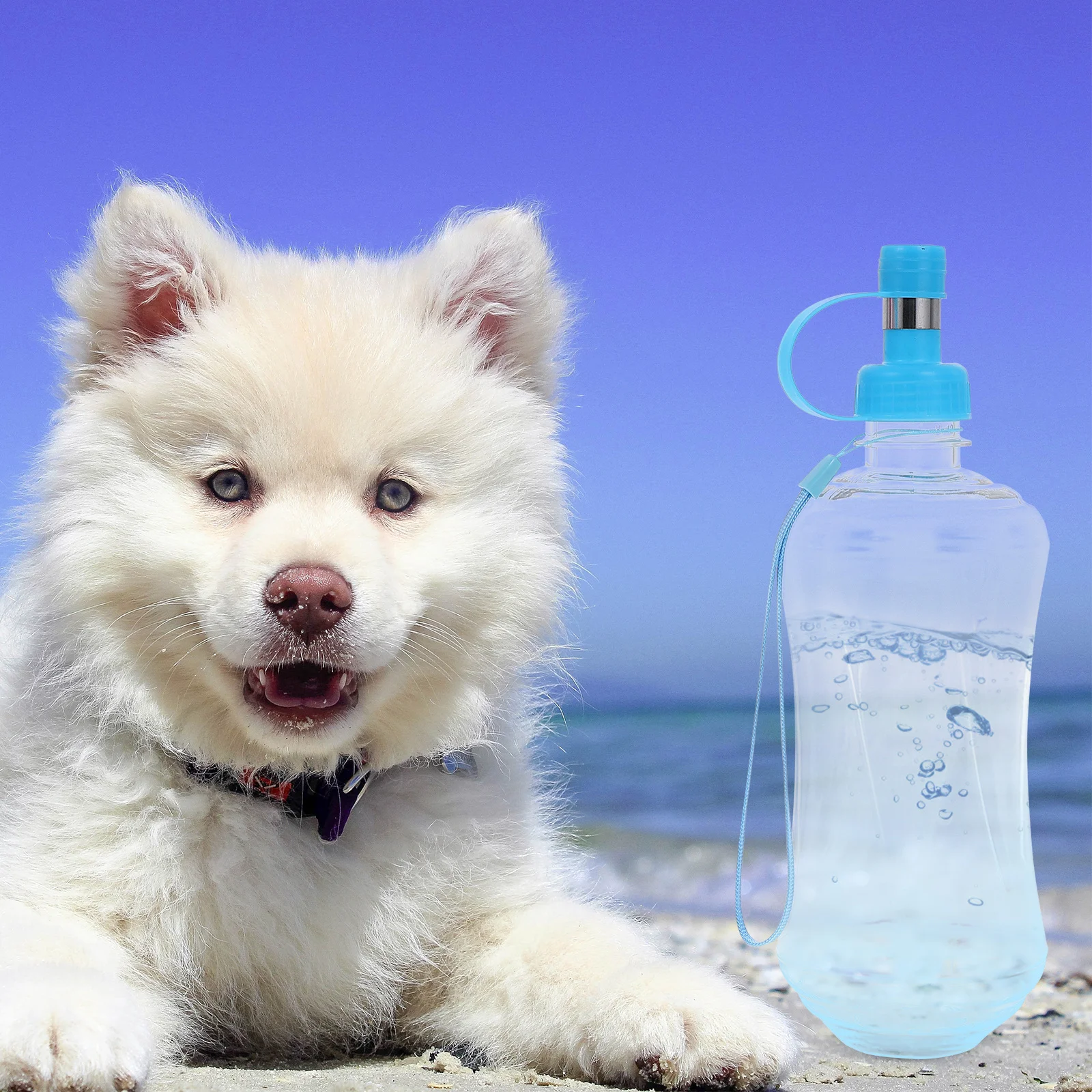 

2Pcs Small Animal Water Dispenser for Dog Cat Rabbit Portable Leak Proof Pet Drinking Bottle Outdoor Travel Walking Use