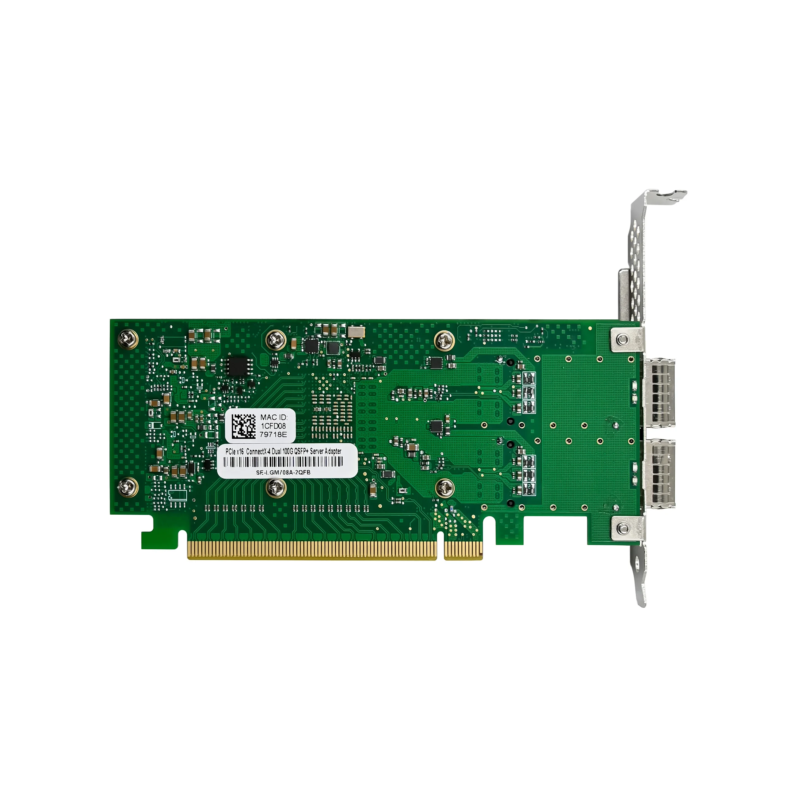 شرائح SUNWEIT ST7335 PCIe X16 Dual QSFP28 Fiber 100GbE Server NIC: Mellanox ConnectX-4