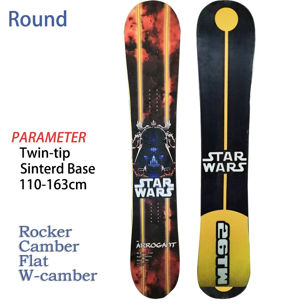 Skiing Snowboarding  Freestyle Camber Carbon Fiber Wood Core Snowboard