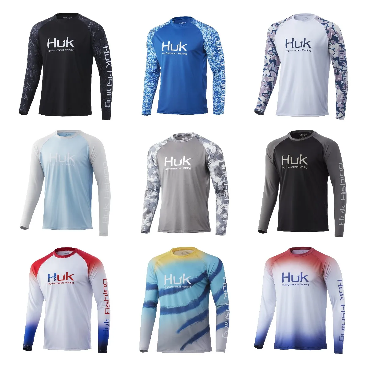 

HUK Fishing Shirts Tops Gear UV Protection Long Sleeve Fish Jersey Camisa Pesca Hood Upf 50 Breathable Angeln Bekleidung Angling