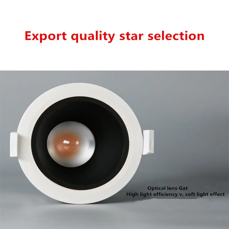 IP65 waterproof down light anti-glare led embedded ceiling spot light toilet bathroom shower room anti-fog and moisture-proof