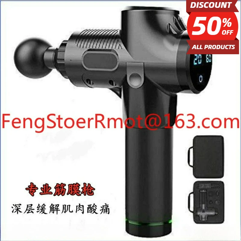 110v 2023 New Meridian Membrane Grab Schneider Household Fascia Gun Deep LCD Six Heads Punching Massage Rib