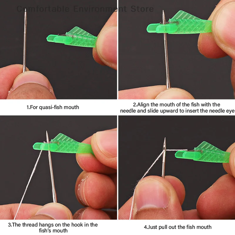 

（CE）3 Pcs Fish Type Needle Threader Stitch Thread Guide Tool For Hand Sewing Machine