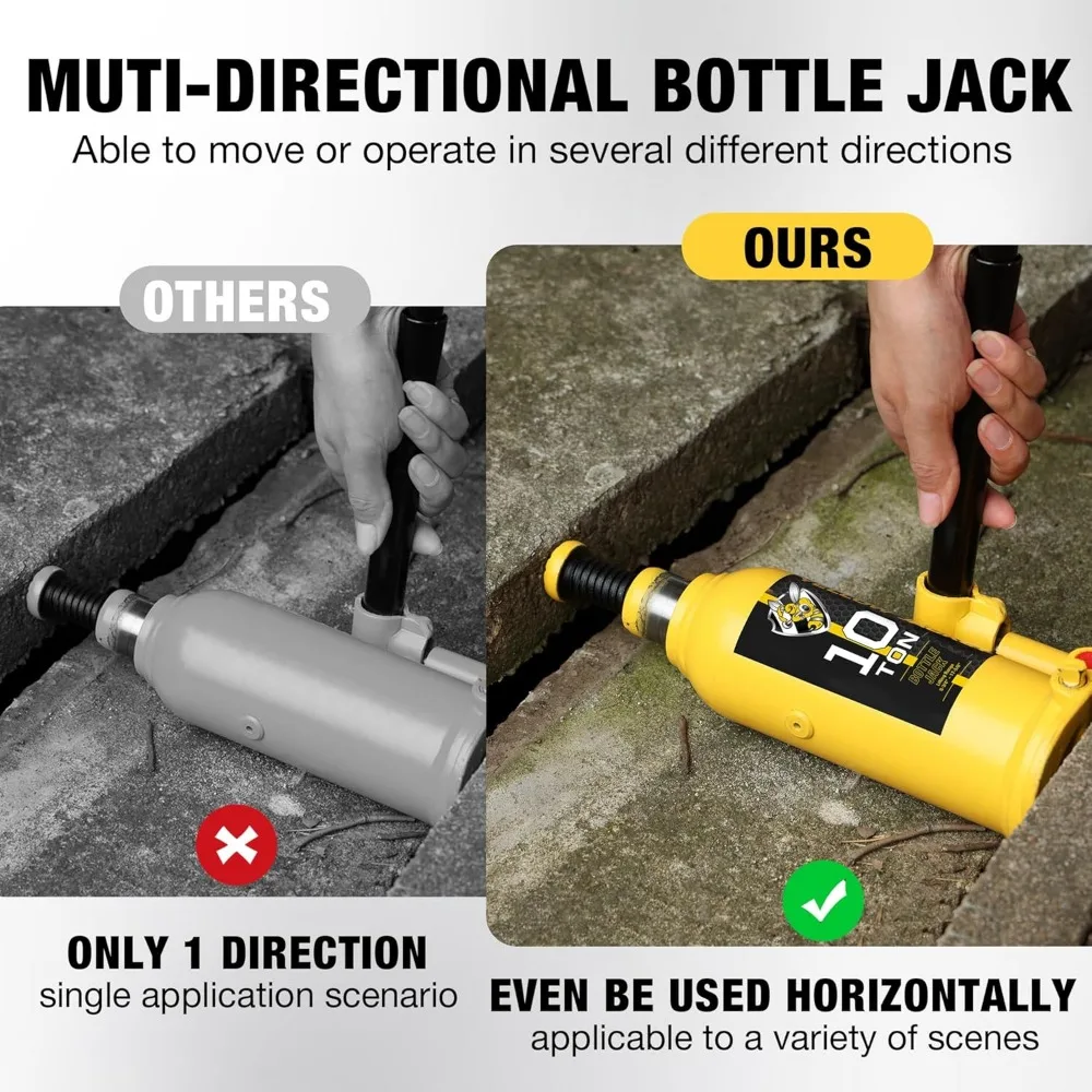 مقبس زجاجة ملحوم متعدد الاتجاهات 10 طن لرفع المركبات: مثالي للسيارات والالتقاطات والشاحنات والمركبات الترفيهية