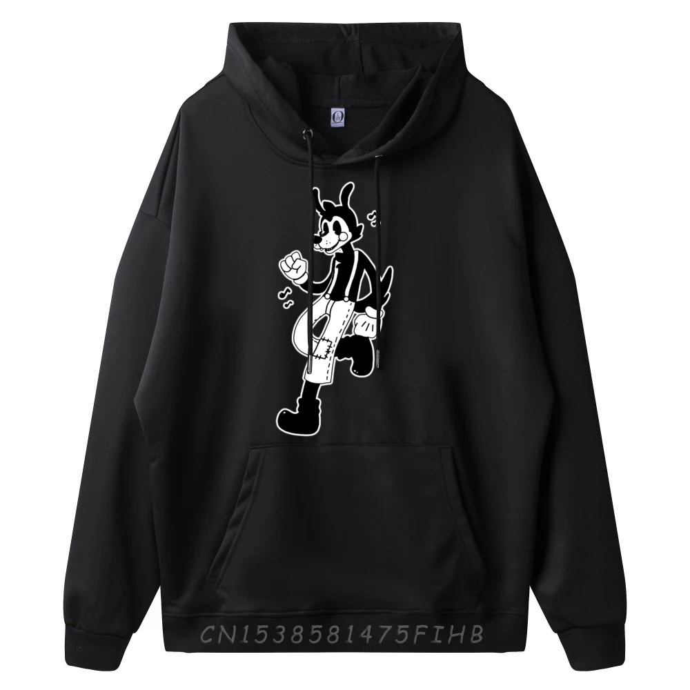 Męska bluza z krótkim rękawem Boris Wilk Blackwork Crewneck, szalone bluzy z kapturem, klasyczne bluzy z długim rękawem z grafiką, odzież z nadrukiem.