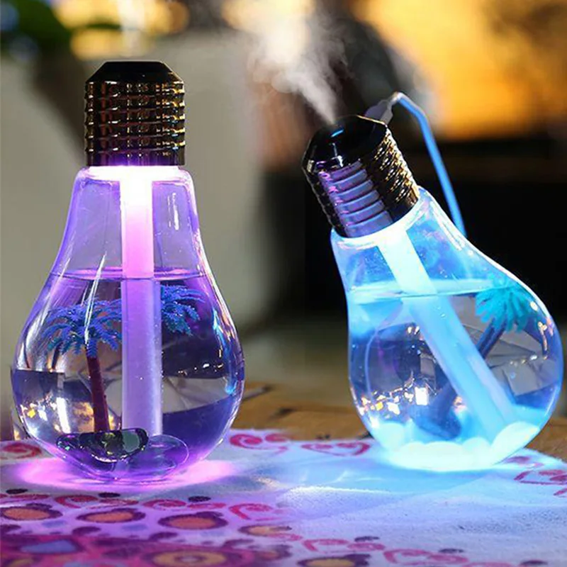 

Бесшумный маленький USB-лампа-увлажнитель воздуха, настольный красочный ночник, увлажнитель воздуха, мини-USB-машина для ароматерапии, распылитель, диффузор