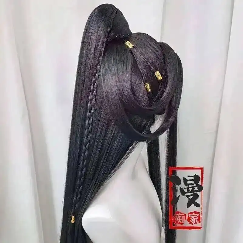 Styled Xie Lian Tai Zi Yue Shen Customized Wig Tian Guan Ci Fu Heaven Official’s Blessing Huacheng Cosplay Wig Xie Lian TGCF Wig