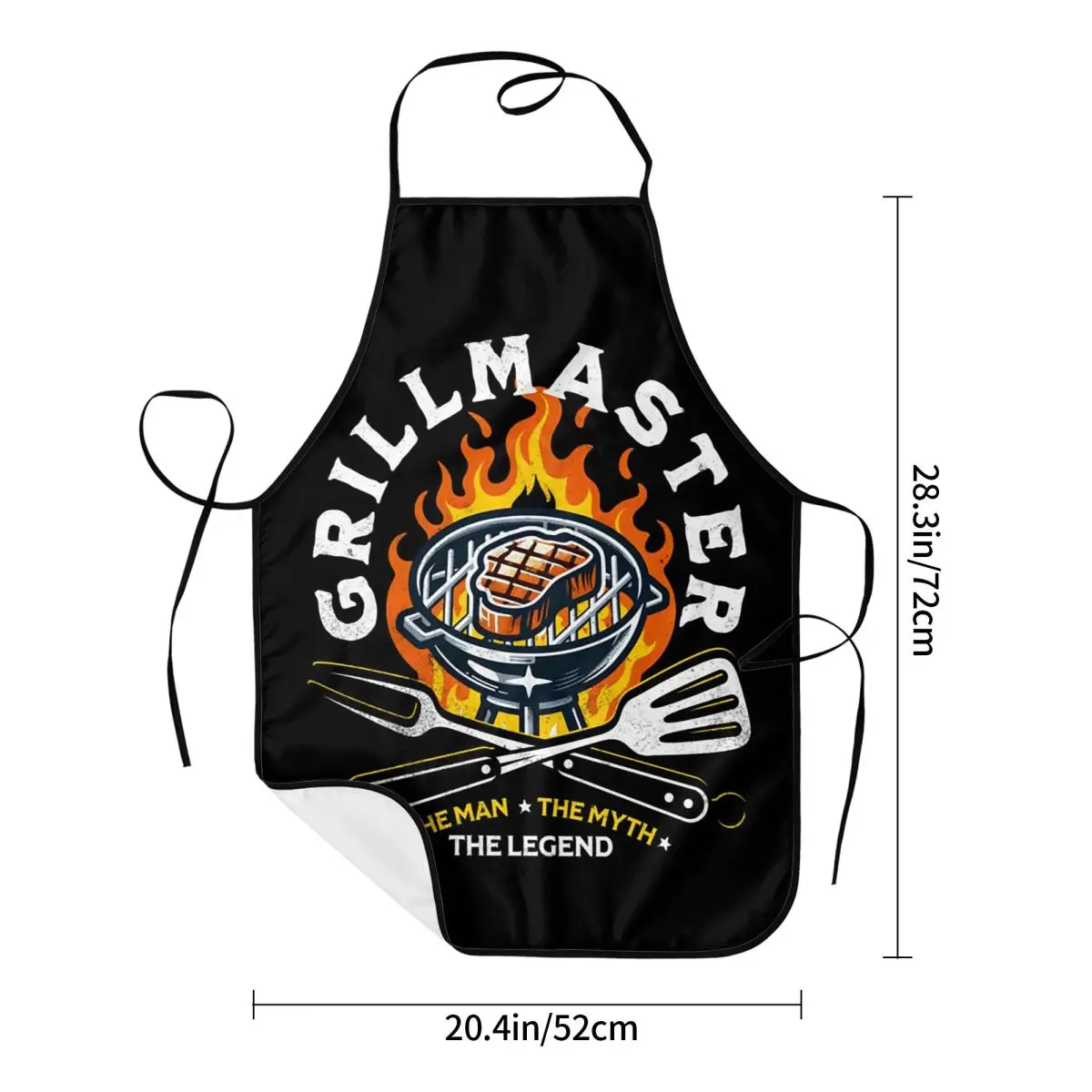 Dad The Man The Myth Grill Master Legend Aprons Chef Cooking Tablier Bib Kitchen Cleaning Pinafore for Women Men Gardening