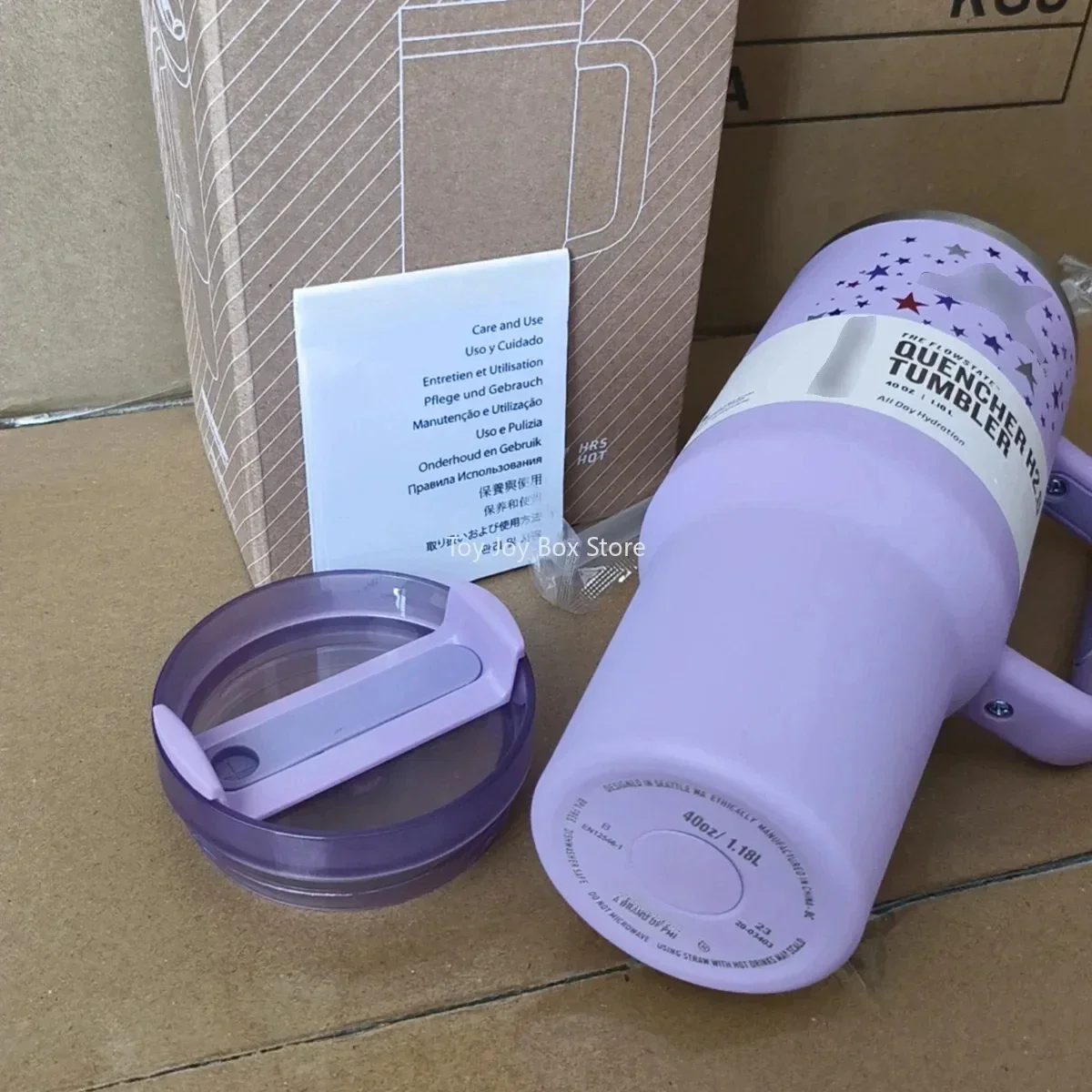 Taza aislada de acero inoxidable de Hello Kitty, tazas de pajita rosa con asa, termo de gran capacidad para bebidas, taza de café de coque, 40Oz