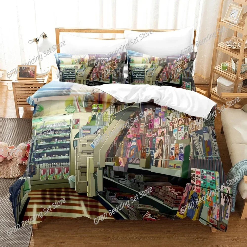 Japan Anime 5 Centimeters Per Second 3D Bedding Set Duvet Cover Pillowcases Single Twin Full Queen Home Decor Quilt Boys Gift