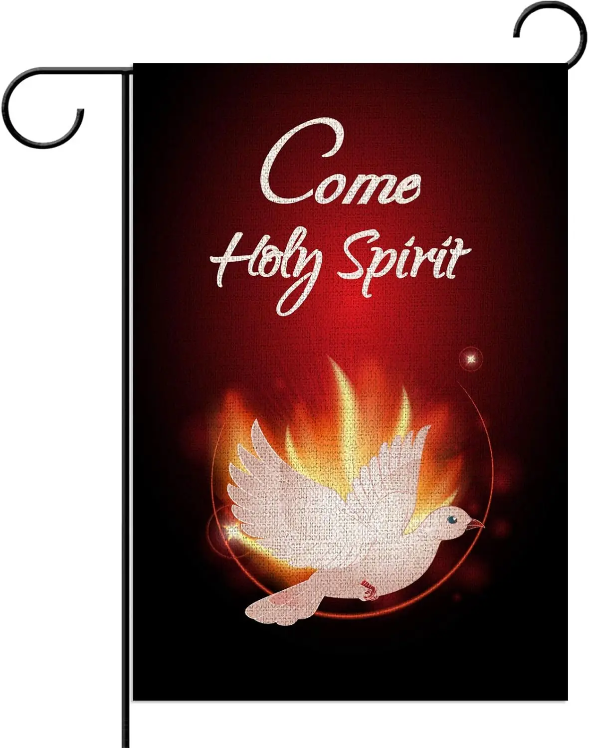 Come Holy Spirit Garden Flag 12.5×18 Vertical Double Sized Pentecost Sunday Decoration Outside Outdoor Front Porch Door Yard Law