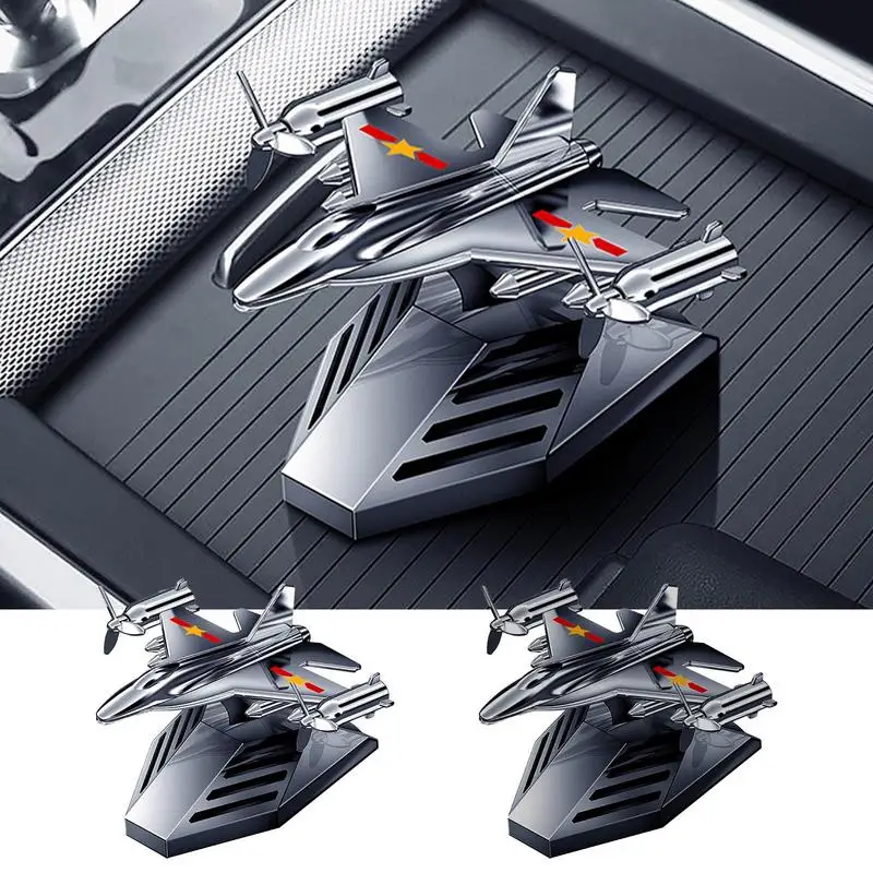 

Освежитель воздуха для автомобиля, вращающийся аромадиффузор на солнечной батарее в форме самолета, стойкий, для ароматерапии, с низким уровнем шума, для очистки воздуха