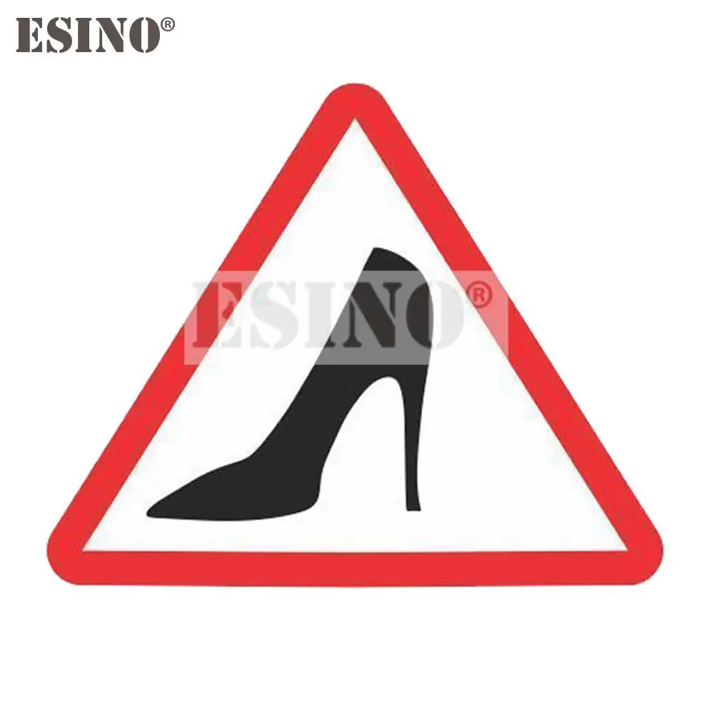 

Car Styling Creative Warning Caution Female Driver Wearing High Heels PVC Waterproof Car Body Sticker Pattern Vinyl Decal