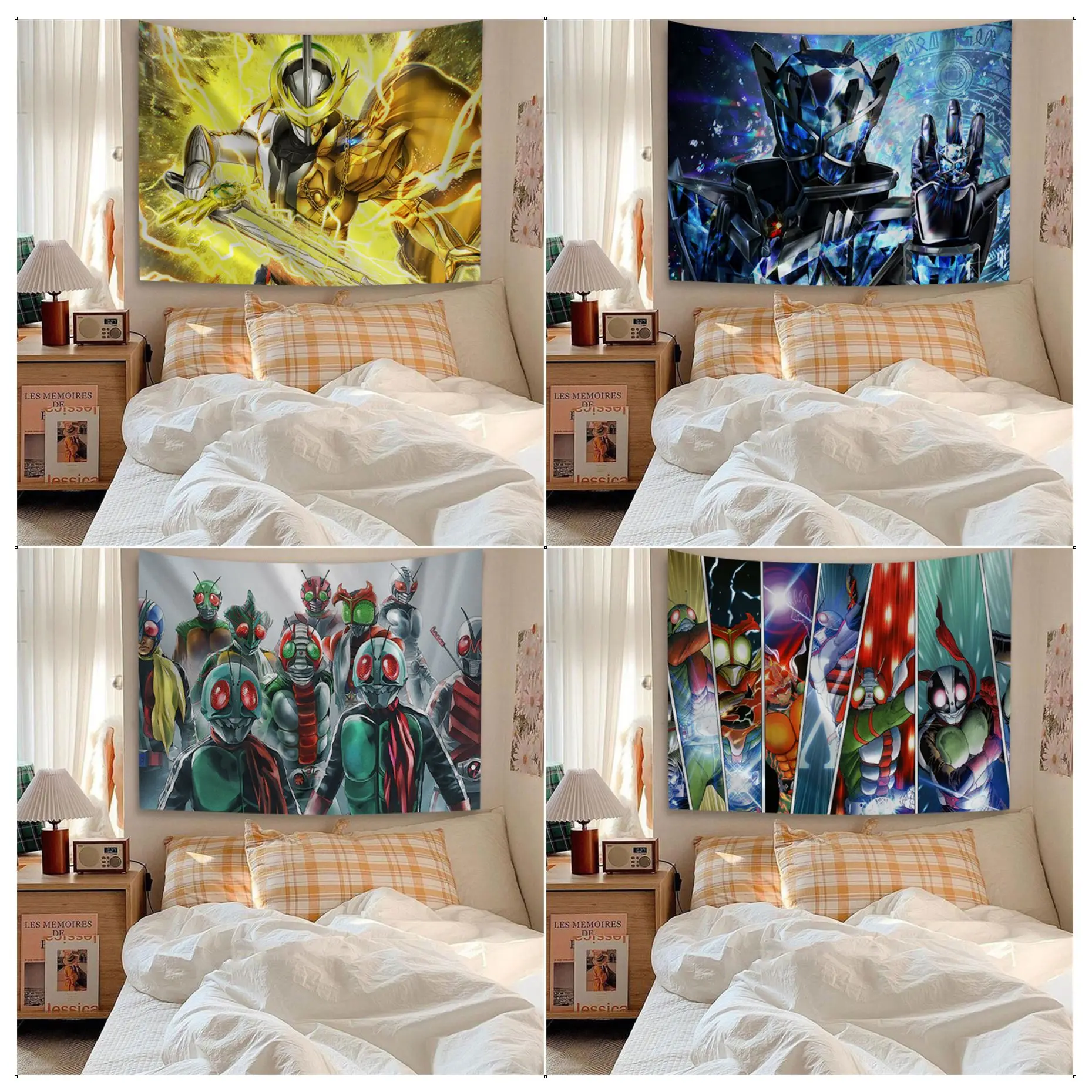 Kamen Rider Tapestry Chart Tapestry Home Decoration hippie bohemian decoration divination Wall Hanging Home Decor