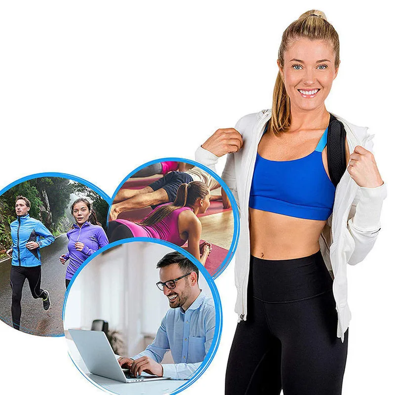 Back Posture Correction Belt Hunchback Corrector Adult Men and Women Sitting Posture Correction Belt Shoulder Straight Back Tool