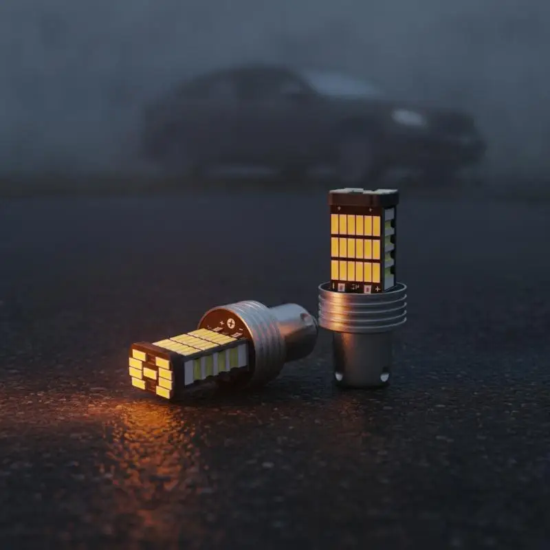 1156 LED Headlight Bulbs 6500K High Lumen 2PCS 12V Bright Auto Lamps Compatible with S130 S140 S160 S170 S180 Cars