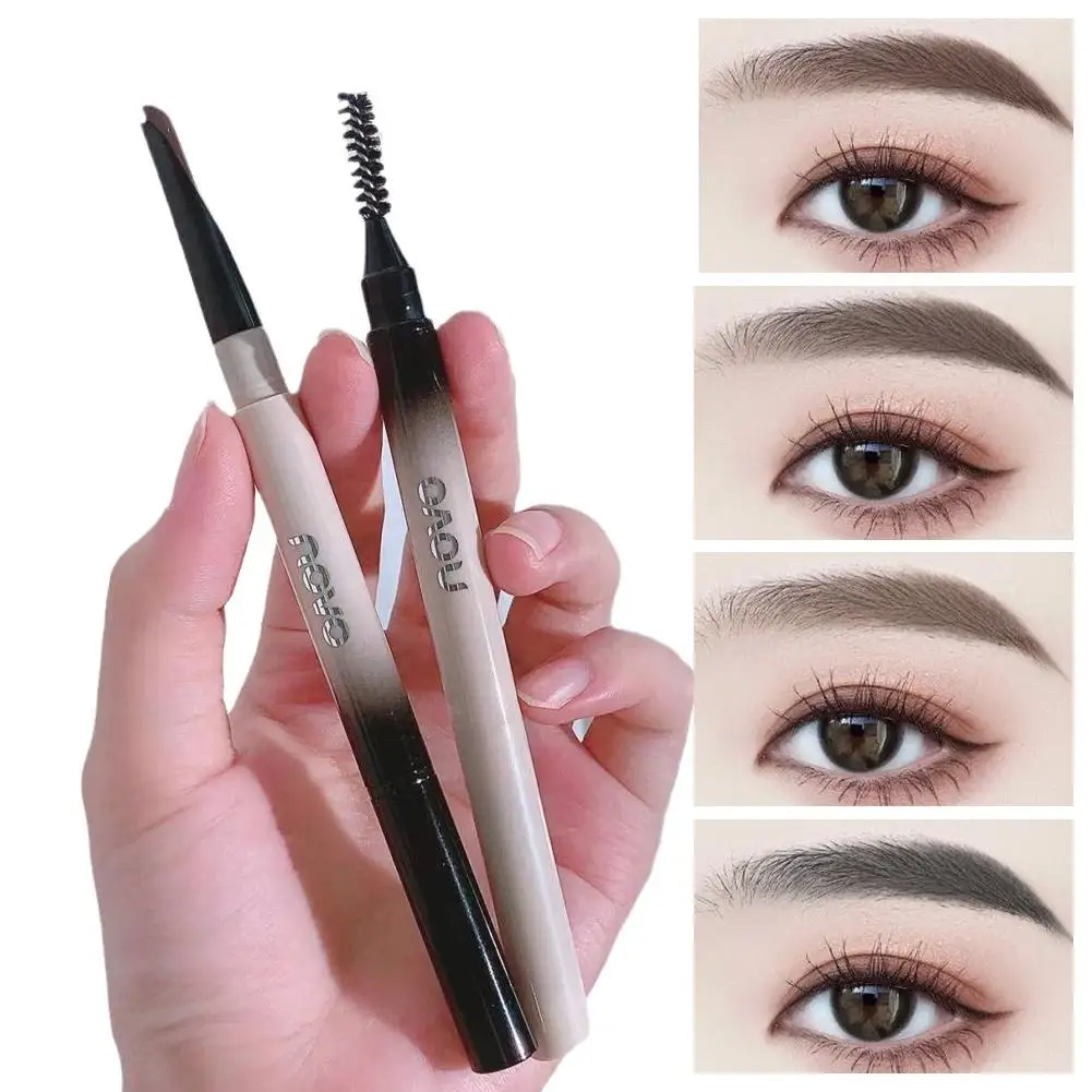 Crayon à sourcils naturel sauvage, double extrémité, couleur, résistant à la sueur, imperméable, durable, sans longue taches, sans perte, T9R9