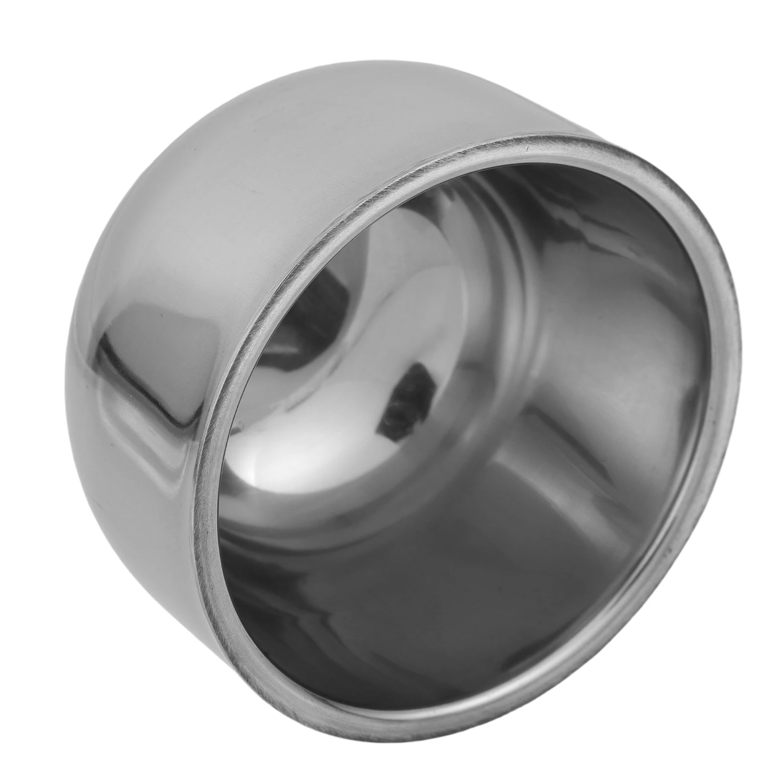 Double Layer Stainless Steel Soap Mug For Men Grooming Accessories Compact Travel Design Easy Clean Durable Metal Bowl Brush