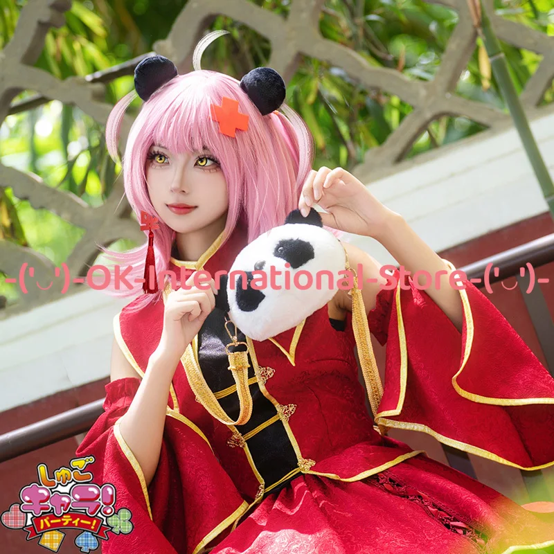 شوجو شارا! أزياء آمو هيناموري التأثيرية على الطراز الصيني لشخصية اللعبة أغطية الرأس لحفلات الهالوين كرنفال بدلة موحدة #2