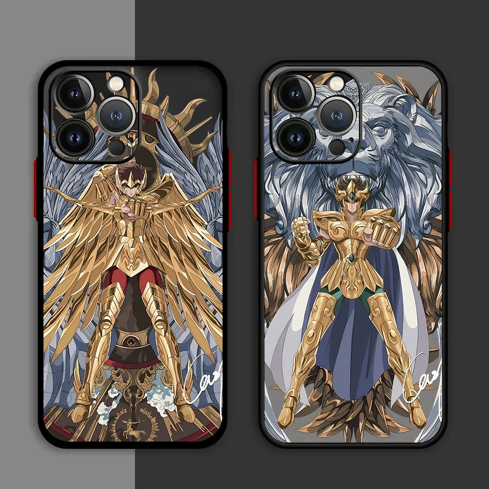 Saint Seiyas Phone Case For iPhone 15 14 13 12 11 Pro Max mini X XR XS 7 8 6 Plus SE2 Shockproof Cover Funda