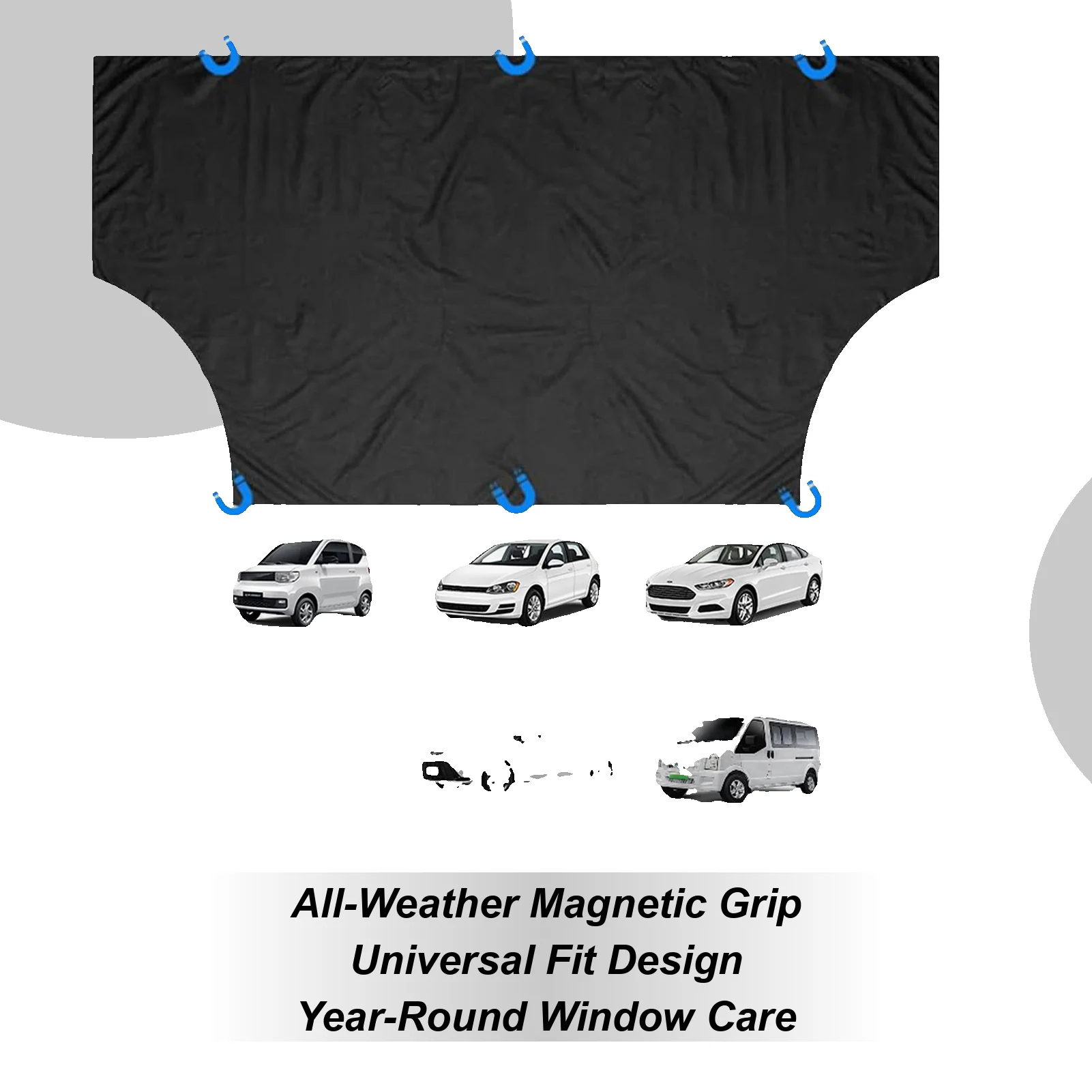 

Windshield Cover For Snow Heavy Duty Waterproof Oxford Fabric Frost Protector Windshield Cover Window Blanket For Car Trucks