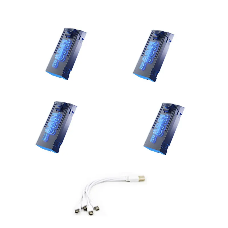 GT8 มอเตอร์ไร้แปรงรีโมทคอนโทรล RC Drone Quadcopter อะไหล่อุปกรณ์เสริม 3.7V 1300MAH แบตเตอรี่/ใบพัด/USB/4 ถึง 1 สาย