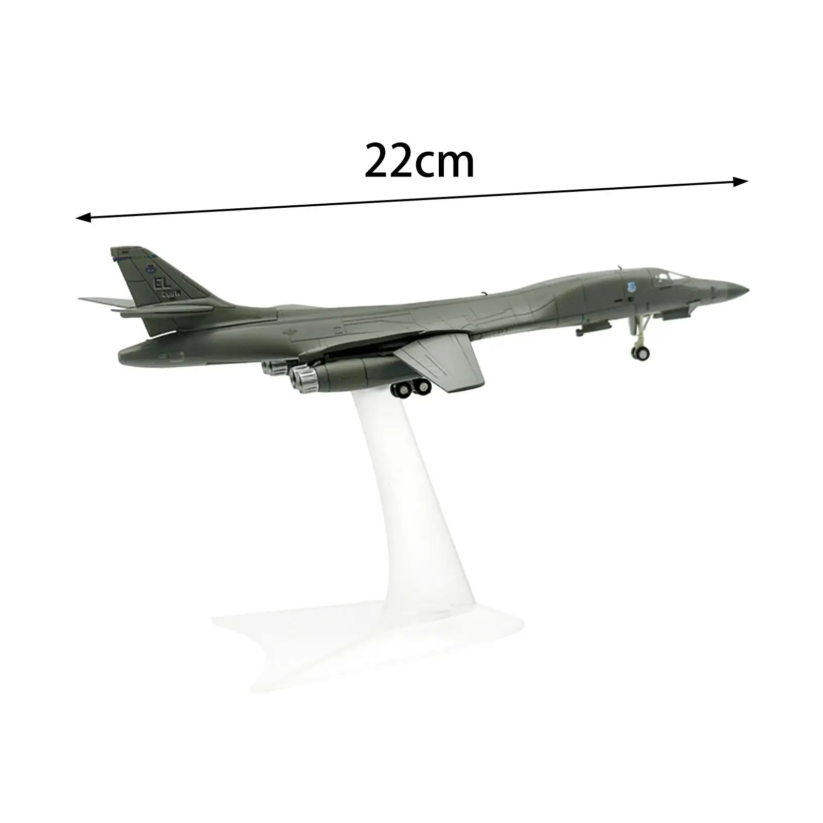 Bomber Tabletop Decor para Crianças, Avião Avião com Stand Alloy Aircraft, Estante, Escritório, Sala de Estar, Café, Casa, 1:200, B-1B